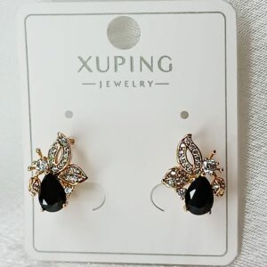 Производитель: Xuping jewelry; Вид изделия: Серьги; Вставки: Циркон; Замок: Английский; Вид металла: Медицинский сплав; Покрытие: Золото 585, 18кар