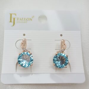 Производитель: FALLON jewelry; Вид изделия: Серьги; Вставки: Циркон; Замок: Английский; Вид металла: Медицинский сплав; Покрытие: Золото 585, 18кар