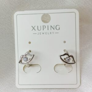 Производитель: Xuping jewelry; Вид изделия: Серьги; Вставки: Циркон; Замок: Конго; Вид металла: Медицинский сплав; Покрытие: Родирование