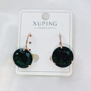 Производитель: Xuping jewelry; Вид изделия: Серьги; Вставки: Циркон; Замок: Скоба; Вид металла: Медицинский сплав; Покрытие: Золото 585, 18кар