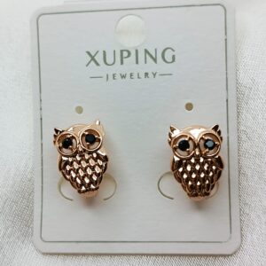 Производитель: Xuping jewelry; Вид изделия: Серьги; Вставки: Циркон; Замок: Английский; Вид металла: Медицинский сплав; Покрытие: Золото 585, 18кар