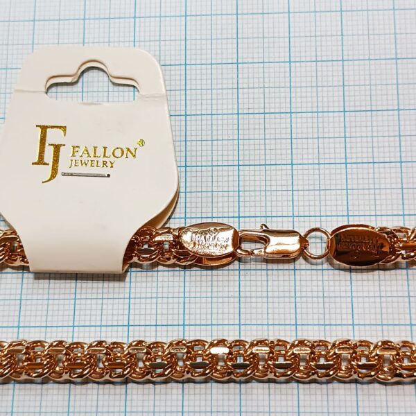 Производитель: Fallon jewelry; Вид изделия: Цепочка; Вставки: Без вставок; Вид металла: Медицинский сплав; Покрытие: Золото 585, 18кар; Размер: 550