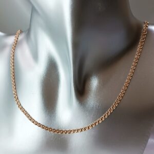 Производитель: Fallon jewelry; Вид изделия: Цепочка; Вставки: Без вставок; Вид металла: Медицинский сплав; Покрытие: Золото 585, 18кар; Размер: 450