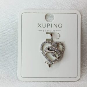 Производитель: Xuping jewelry; Вид изделия: Подвеска; Вставки: Циркон; Вид металла: Медицинский сплав; Покрытие: Родирование