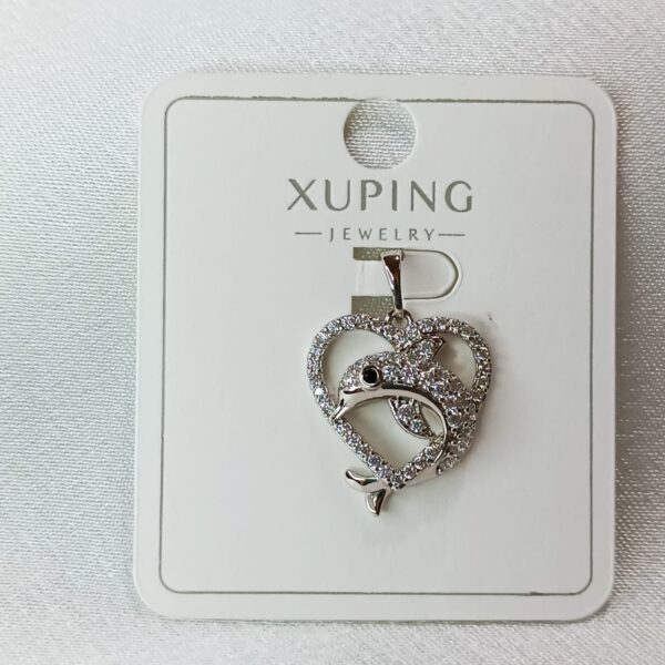 Производитель: Xuping jewelry; Вид изделия: Подвеска; Вставки: Циркон; Вид металла: Медицинский сплав; Покрытие: Родирование