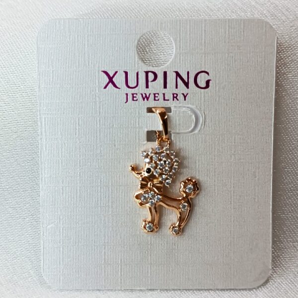 Производитель: Xuping jewelry; Вид изделия: Подвеска; Вставки: Циркон; Вид металла: Медицинский сплав; Покрытие: Золото 585, 18кар