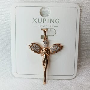 Производитель: Xuping jewelry; Вид изделия: Подвеска; Вставки: Циркон; Вид металла: Медицинский сплав; Покрытие: Золото 585, 18кар