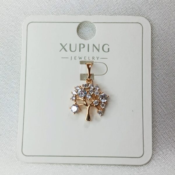 Производитель: Xuping jewelry; Вид изделия: Подвеска; Вставки: Циркон; Вид металла: Медицинский сплав; Покрытие: Золото 585, 18кар