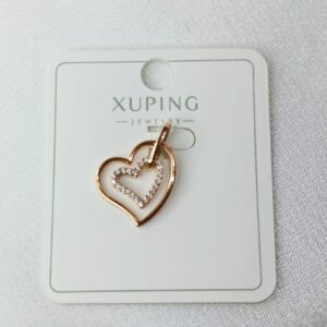 Производитель: Xuping jewelry; Вид изделия: Подвеска; Вставки: Циркон; Вид металла: Медицинский сплав; Покрытие: Золото 585, 18кар