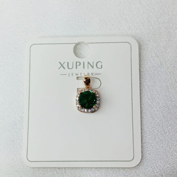 Производитель: Xuping jewelry; Вид изделия: Подвеска; Вставки: Циркон; Вид металла: Медицинский сплав; Покрытие: Золото 585, 18кар