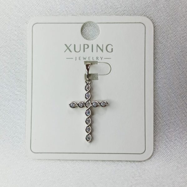 Производитель: Xuping jewelry; Вид изделия: Подвеска; Вставки: Циркон; Без вставок; Вид металла: Медицинский сплав; Покрытие: Родирование