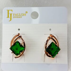 Производитель: FALLON jewelry; Вид изделия: Серьги; Вставки: Циркон; Замок: Английский; Вид металла: Медицинский сплав; Покрытие: Золото 585,18кар