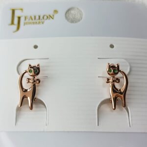 Производитель: FALLON jewelry; Вид изделия: Серьги; Вставки: Циркон; Замок: Английский; Вид металла: Медицинский сплав; Покрытие: Золото 585,18кар