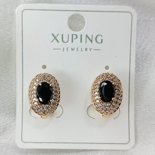 Производитель: Xuping jewelry; Вид изделия: Серьги; Вставки: Циркон; Замок: Английский; Вид металла: Медицинский сплав; Покрытие: Золото 585, 18кар