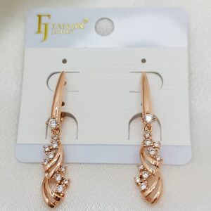 Производитель: FALLON jewelry; Вид изделия: Серьги; Вставки: Циркон; Замок: Английский; Вид металла: Медицинский сплав; Покрытие: Золото 585,18кар