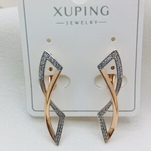 Производитель: Xuping jewelry; Вид изделия: Серьги; Вставки: Циркон; Замок: Английский; Вид металла: Медицинский сплав; Покрытие: Золото 585,18кар