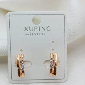 Производитель: Xuping jewelry; Вид изделия: Серьги; Вставки: Циркон; Замок: Английский; Вид металла: Медицинский сплав; Покрытие: Золото 585,18кар