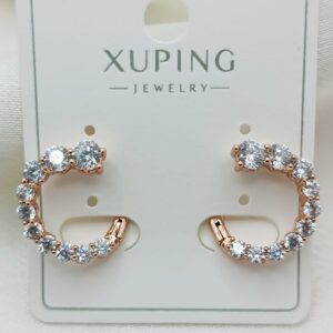 Производитель: Xuping jewelry; Вид изделия: Серьги; Вставки: Циркон; Замок: Английский; Вид металла: Медицинский сплав; Покрытие: Золото 585,18кар