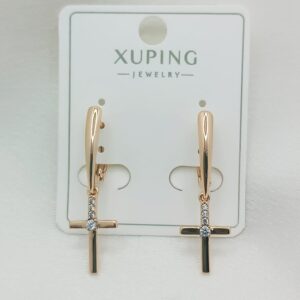 Производитель: Xuping jewelry; Вид изделия: Серьги; Вставки: Циркон; Замок: Английский; Вид металла: Медицинский сплав; Покрытие: Золото 585,18кар