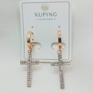 Производитель: Xuping jewelry; Вид изделия: Серьги; Вставки: Циркон; Замок: (Кольцо-Конго); Вид металла: Медицинский сплав; Покрытие: Золото 585,18кар