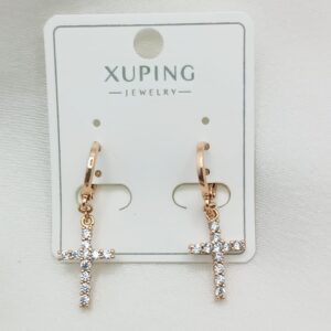 Производитель: Xuping jewelry; Вид изделия: Серьги; Вставки: Циркон; Замок: (Кольцо-Конго); Вид металла: Медицинский сплав; Покрытие: Золото 585,18кар