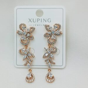 Производитель: Xuping jewelry; Вид изделия: Серьги; Вставки: Циркон; Жемчуг; Без вставки; Замок: (Гвоздик-Пусет); Вид металла: Медицинский сплав; Покрытие: Золото 585,18кар