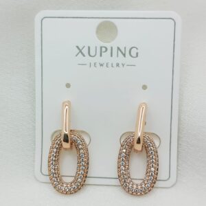 Производитель: Xuping jewelry; Вид изделия: Серьги; Вставки: Циркон; Замок: (Кольцо-Конго); Вид металла: Медицинский сплав; Покрытие: Золото 585,18кар