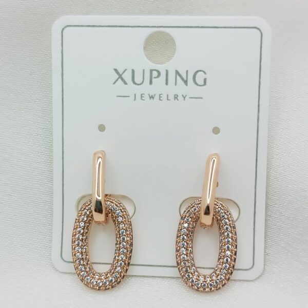 Производитель: Xuping jewelry; Вид изделия: Серьги; Вставки: Циркон; Замок: (Кольцо-Конго); Вид металла: Медицинский сплав; Покрытие: Золото 585,18кар