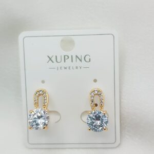 Производитель: Xuping jewelry; Вид изделия: Серьги; Вставки: Циркон; Замок: Английский; Вид металла: Медицинский сплав; Покрытие: Золото 585,18кар