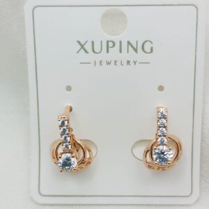 Производитель: Xuping jewelry; Вид изделия: Серьги; Вставки: Циркон; Замок: Кольцо-Конго; Вид металла: Медицинский сплав; Покрытие: Золото 585,18кар