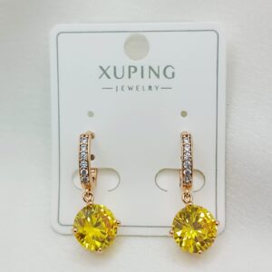 Производитель: Xuping jewelry; Вид изделия: Серьги; Вставки: Циркон; Замок: Кольцо-Конго; Вид металла: Медицинский сплав; Покрытие: Золото 585,18кар