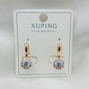 Производитель: Xuping jewelry; Вид изделия: Серьги; Вставки: Циркон; Замок: Английский; Вид металла: Медицинский сплав; Покрытие: Золото 585,18кар