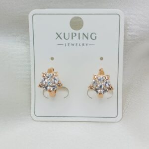 Производитель: Xuping jewelry; Вид изделия: Серьги; Вставки: Циркон; Замок: Кольцо-Конго; Вид металла: Медицинский сплав; Покрытие: Золото 585,18кар