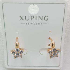 Производитель: Xuping jewelry; Вид изделия: Серьги; Вставки: Циркон; Замок: Кольцо-Конго; Вид металла: Медицинский сплав; Покрытие: Золото 585,18кар