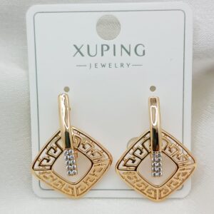 Производитель: Xuping jewelry; Вид изделия: Серьги; Вставки: Циркон; Замок: Английский; Вид металла: Медицинский сплав; Покрытие: Золото 585,18кар