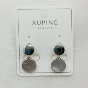 Производитель: Xuping jewelry; Вид изделия: Серьги; Вставки: Перламутр; Замок: Кольцо-Конго; Вид металла: Медицинский сплав; Покрытие: Родирование