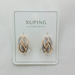 Производитель: Xuping jewelry; Вид изделия: Серьги; Вставки: Циркон; Замок: Английский; Вид металла: Медицинский сплав; Покрытие: Золото 585,18кар