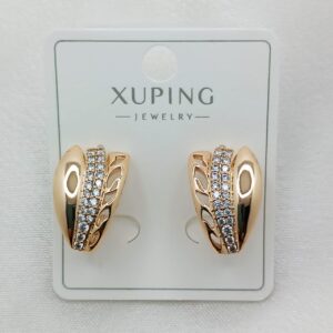 Производитель: Xuping jewelry; Вид изделия: Серьги; Вставки: Циркон; Замок: Английский; Вид металла: Медицинский сплав; Покрытие: Золото 585,18кар