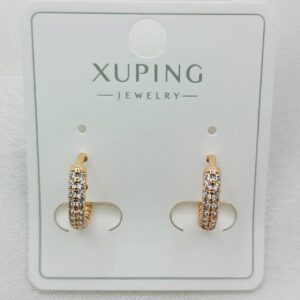 Производитель: Xuping jewelry; Вид изделия: Серьги; Вставки: Циркон; Замок: Кольцо-Конго; Вид металла: Медицинский сплав; Покрытие: Золото 585,18кар