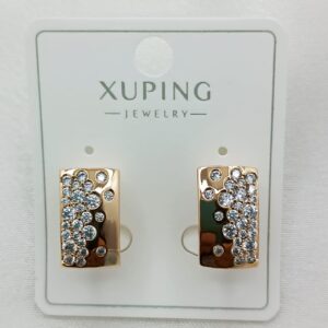 Производитель: Xuping jewelry; Вид изделия: Серьги; Вставки: Циркон; Замок: Английский; Вид металла: Медицинский сплав; Покрытие: Золото 585,18кар