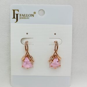 Производитель: FALLON jewelry; Вид изделия: Серьги; Вставки: Циркон; Замок: Английский; Вид металла: Медицинский сплав; Покрытие: Золото 585,18кар