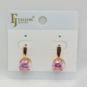 Производитель: FALLON jewelry; Вид изделия: Серьги; Вставки: Циркон; Замок: Английский; Вид металла: Медицинский сплав; Покрытие: Золото 585,18кар