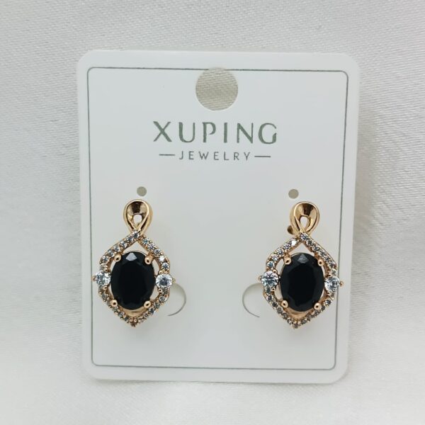 Производитель: Xuping jewelry; Вид изделия: Серьги; Вставки: Циркон; Замок: Английский; Вид металла: Медицинский сплав; Покрытие: Золото 585,18кар