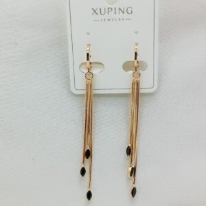 Производитель: Xuping jewelry; Вид изделия: Серьги; Вставки: Циркон; Замок: Кольцо-Конго; Вид металла: Медицинский сплав; Покрытие: Золото 585,18кар