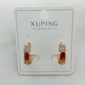 Производитель: Xuping jewelry; Вид изделия: Серьги; Вставки: Циркон; Замок: Кольцо-Конго; Вид металла: Медицинский сплав; Покрытие: Золото 585,18кар