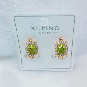 Производитель: Xuping jewelry; Вид изделия: Серьги; Вставки: Циркон, Эмаль; Замок: Кольцо-Конго; Вид металла: Медицинский сплав; Покрытие: Золото 585,18кар