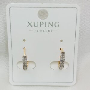 Производитель: Xuping jewelry; Вид изделия: Серьги; Вставки: Циркон; Замок: Кольцо-Конго; Вид металла: Медицинский сплав; Покрытие: Золото 585,18кар