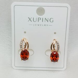 Производитель: Xuping jewelry; Вид изделия: Серьги; Вставки: Циркон; Замок: Английский; Вид металла: Медицинский сплав; Покрытие: Золото 585,18кар