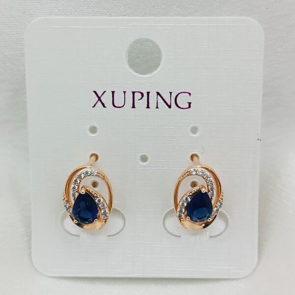 Производитель: Xuping jewelry; Вид изделия: Серьги; Вставки: Циркон; Замок: Английский; Вид металла: Медицинский сплав; Покрытие: Золото 585,18кар