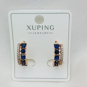 Производитель: Xuping jewelry; Вид изделия: Серьги; Вставки: Циркон; Замок: Кольцо-Конго; Вид металла: Медицинский сплав; Покрытие: Золото 585,18кар